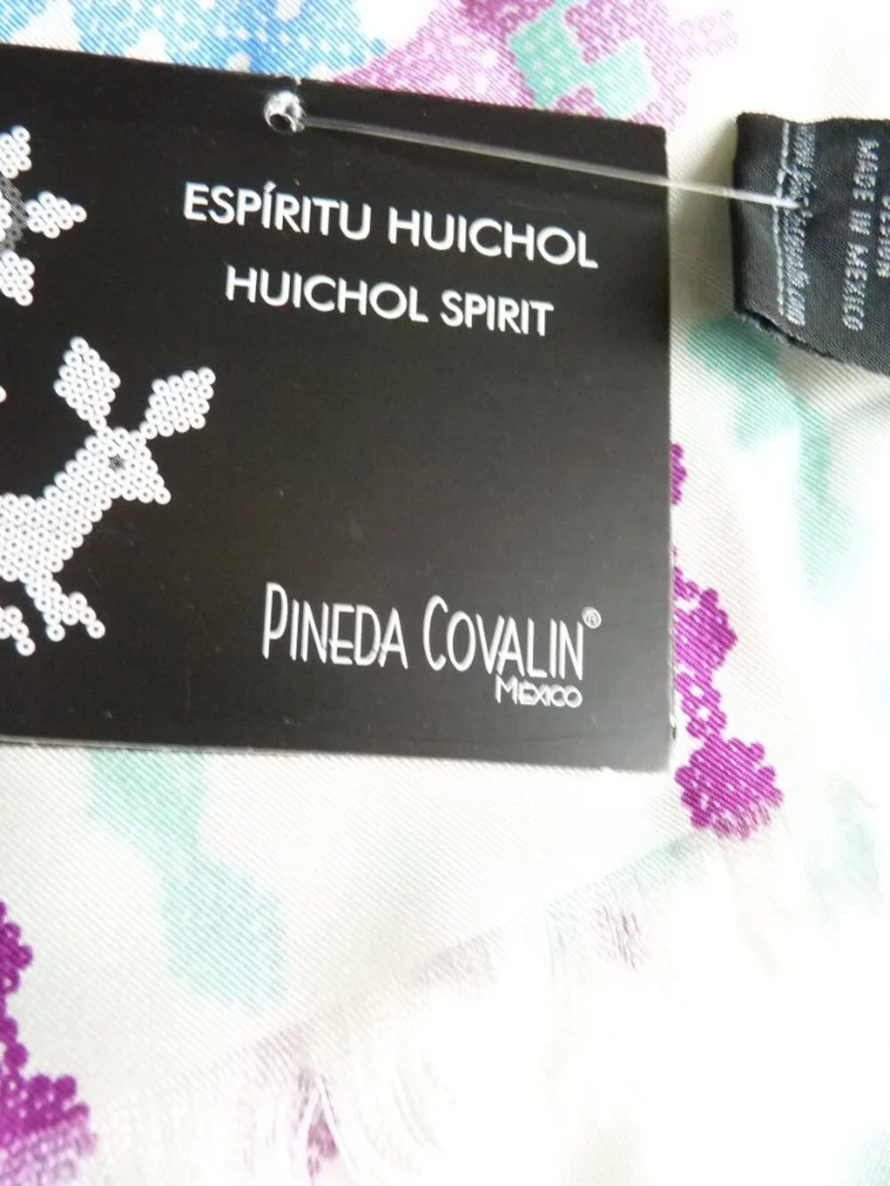 Pineda Covalin Huichol Spirit silk scarf